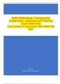 NURS 6630 Week 7 Assignment Assignment: Assessing and Treating Clients With Pain Case Study: A Caucasian Man With Hip Pain