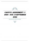 CAS3701 Assignment 11 2024 - DUE 13 September 2024