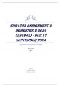 ENG1503 Assignment 2 Semester 2 2024 (594942) - DUE 17 September 2024