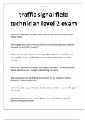 traffic signal field  technician level 2 exam