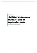 CAS3701 Assignment 11 2024 - DUE 13 September 2024