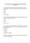 ASVAB ARITHMETIC REASONING QUESTIONS AND ANSWERS. (GRADED A)