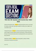 TED 105/ 80+ Quizzes with Correct Ans/ 2024-2025.