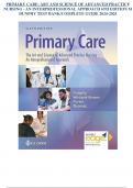 PRIMARY CARE: ART AND SCIENCE OF ADVANCED PRACTICE NURSING - AN INTERPROFESSIONAL APPROACH 6TH EDITION M DUNPHY TEST BANK/COMPLETE GUIDE 2024-2025