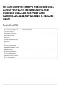 RN VATI COMPREHENSIVE PREDICTOR 2024 LATEST TEST BANK 180 QUESTIONS AND CORRECT DETAILED ANSWERS WITH RATIONALES|ALREADY GRADED A+||BRAND NEW!!