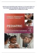 PEDIATRIC PHYSICAL EXAMINATION AN ILLUSTRATED HANDBOOK 4th EDITION BY KAREN G. DUDERSTADT