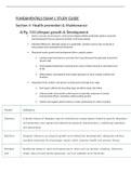 NUR211 Exam 1 Study Guide / NUR 211 Exam 1 Study Guide (Latest, 2022/2023): Fundamentals of Professional Nursing: Rasmussen Colleg