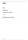 ocr A Level Chemistry A:Unified chemistry(H432/03) -June 2024 MS