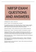 NRFSP EXAM QUESTIONS AND ANSWERS 