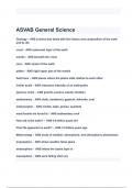 ASVAB General Science Exam Questions and Answers 2024/2025( A+ GRADED 100% VERIFIED).