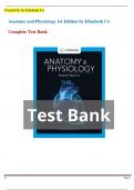 Anatomy and Physiology 1st Edition by Elizabeth Co and TEST BANK Anatomy and Physiology 10th Edition Patton All chapters and ANATOMY AND PHYSIOLOGY OPENSTAX TEST BANK. Updated 2024 A 