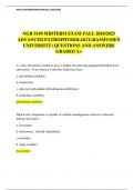 NGR 5149 MIDTERM EXAM FALL 2024/2025 ADVANCED PATHOPHYSIOLOGY(RASMUSSEN UNIVERSITY) QUESTIONS AND ANSWERS GRADED A+