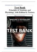 Test Bank Principles of Anatomy and Physiology 16th Edition Tortora All Chapters (1-29) | A+ ULTIMATE GUIDE 2022