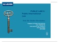 College notes Public Law II: International Law International Law, ISBN: 9780198748830