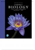 Test bank for campbell biology 12th edition lisa a.stamped |||Latest 2024 ||Answersheet ||Verified by experts