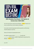 EPIC Modules Final Exam/ 152 Quizzes & Correct Ans/ 2024-2025. 