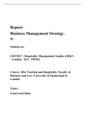 Business management startegy report. Case study Travelodge