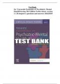 test bank for Varcarolis Essentials of Psychiatric Mental Health Nursing 5th Edition Fosbre / All Chapters 1-28 / Full Complete