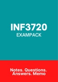 INF3720 (NOtes, ExamPACK, QuestionsPACK, Tut201 Letters)