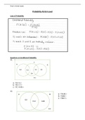 A* questions and answers on Probability