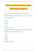 ODP Exam II Questions and Answers 100% Correct | Graded A+