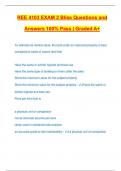 REE 4103 EXAM 2 Bliss Questions and Answers 100% Pass | Graded A+