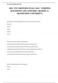 HSC 1531 MIDTERM EXAM  2024   VERIFIED QUESTIONS AND ANSWERS  GRADED A+ (RASMUSSEN UNIVERSITY)