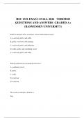 HSC 1531 EXAM 1 FALL 2024   VERIFIED QUESTIONS AND ANSWERS  GRADED A+ (RASMUSSEN UNIVERSITY)