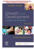 Test Bank for Growth and Development Across the Lifespan 3rd Edition by Leifer and Fleck