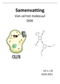 Uitgebreide samenvatting Van Cel tot Molecuul / CM