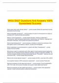   WGU D027 Questions And Answers 100% Guaranteed Success.