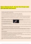 WGU C182 Intro To IT - Practice Test A Exam Latest 2024 Questions and Answers.