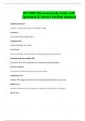 GCU BIO 202 exam Study Guide with Questions & Correct Verified Answers