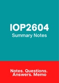 IOP2604 - Notes (Summary)