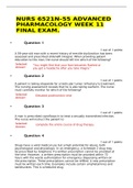 NURS 6521N-55 ADVANCED PHARMACOLOGY WEEK 11 FINAL EXAM.