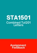 STA1501 - Combined Tut201 Letters (2018-2021)