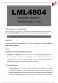 LML4804 Assignment 3 (Semester 2) 2024 - Due 25 September 2024