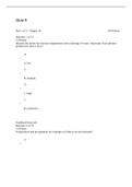 BIOL 180 Quiz 8 Questions with Answers