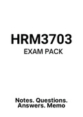 HRM3703 - EXAM PACK (2022)