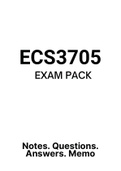 ECS3705  - EXAM PACK  (2022)