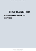 Porth's Essentials of Pathophysiology 5th Edition Test Bank.