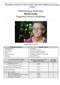 PHARMACOLOGY CASE STUDY- BRADYCARDIA With Question And Answer Rated100%