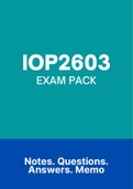 IOP2603 - EXAM PACK (2022)