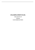 CRW2601 EXAM PACK 2021