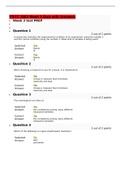 PSYC 3003 Week 3 Quiz with Answers