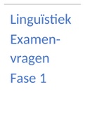 Linguïstiek examenvragen fase 1