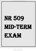 NR 509 MIDTERM EXAM REVIEW.