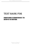 McCance : Test Bank for Understanding Pathophysiology (7th edition)