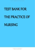 Test Bank for The Practice of Nursing Research Appraisal Synthesis and Generation of Evidence 7th Edition by Grove Burns and Gray 