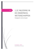 Samenvatting  1.2 Inleiding In De Onderwijswetenschappen (FSWE1-013-A)